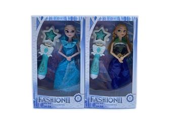 11.5-inch solid 9-joint Frozen Barbie with fairy wand accessories, 2 mixed styles   ITEM NO.： W055532