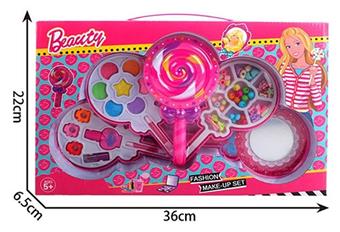 Fashion Barbie lollipop with four layers of beads and cosmetics   ITEM NO.： W058075