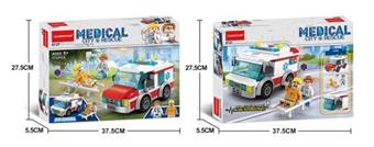 173PCS emergency medical vehicle building blocks   ITEM NO.： W045923