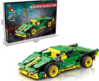 AB Original Package DIY Puzzle Assembly Building Blocks Particle New Technology Power Vehicle (639PCS)   ITEM NO.： W046320