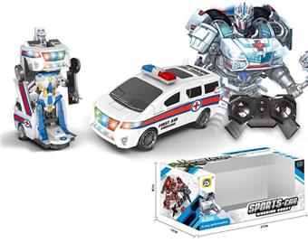 6-way remote control one click transformation Elfa transformation car (including charging wire and one lithium battery) remote control transformation robot transformation toy   ITEM NO.： W054893