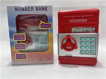 Red piggy bank 3 * AA not included   ITEM NO.： W051209