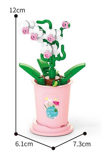 Dahan Orchid 51PCS Micro Particle Building Blocks   ITEM NO.： W044865
