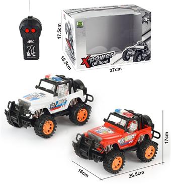 2-way remote control Jeep off-road open top police car   ITEM NO.： W060520