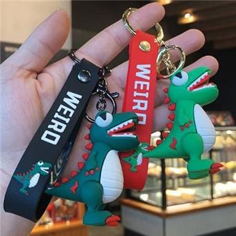 Cartoon Cute Dinosaur Keychain Dropping Glue Car Bag Doll Key Pendant Creative Doll Hanging Decoration Keychain   ITEM NO.： W048428