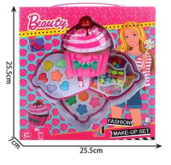 Fashion Barbie cake with three layers of beads and cosmetics   ITEM NO.： W058435