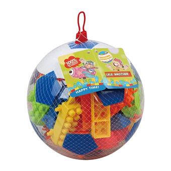 Large football puzzle building blocks mixed with multiple colors weighing 350 grams (approximately 50-60PCS)   ITEM NO.： W045927