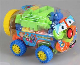 Mini school bus multi-color mixed weighing 65 grams (approximately 30 PCS)   ITEM NO.： W045368