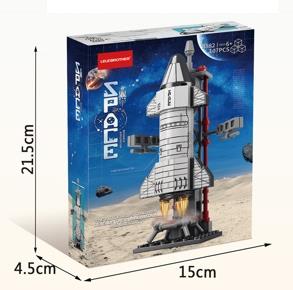 Starship Dragon spacecraft 107PCS   ITEM NO.： W045487