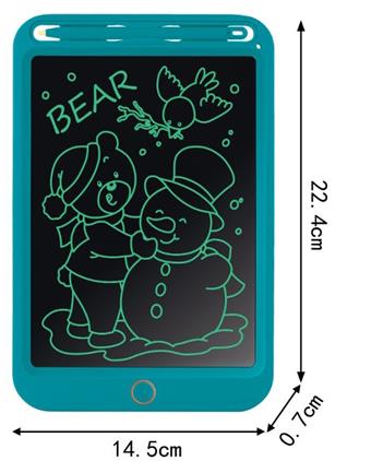 LCD Writing Pad Color 8.5-inch (Comes with battery and screwdriver)   ITEM NO.： W056598