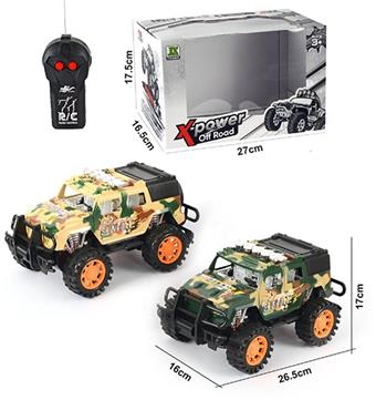 2-way remote control Jeep off-road full body camouflage car   ITEM NO.： W060533