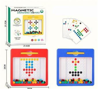Magnetic Pen Drawing Board (Early Education Puzzle) 20 * 2.5 * 20 Magnetic Bead Writing Board Children's Drawing Board Puzzle Early Education Magnetic Drawing Board Magnetic Drawing Board Magnetic Bead Pen Drawing Board   ITEM NO.： W056807