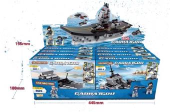 Aircraft carrier battle group (676pcs) (8 units)   ITEM NO.： W045270