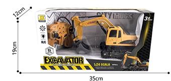 1: 24 channel remote control light crawler excavator   ITEM NO.： W060596