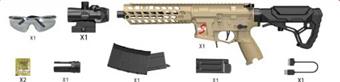 High speed nylon version MCXS hand and body integrated water bullet gun (single shot, continuous shot)   ITEM NO.： W064244
