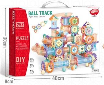 DIY Ball Track Park Building Blocks 252pcs   ITEM NO.： W046371