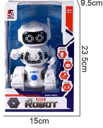 English version of remote control robot+electric belt automatic demonstration, IC multifunctional puzzle (not including electricity)   ITEM NO.： W054757