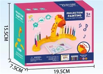Small Yellow Duck Projection Writing Board with Light and Music (GCC)   ITEM NO.： W056894