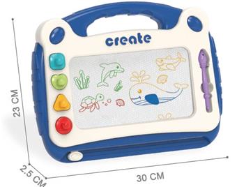 Large colored magnetic drawing board, writing board, graffiti board with tool kit   ITEM NO.： W055824