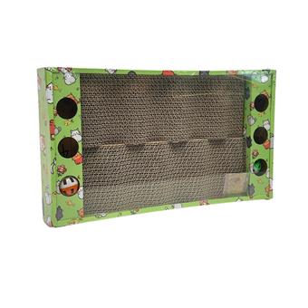 Colorful box wave cat scratch board nest   ITEM NO.： W062258