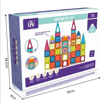 7.5CM color window magnetic plate 77PCS   ITEM NO.： W046520