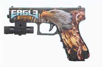 Eagle Graffiti Manual Inflatable Water Bullet Gun with Infrared, Comes with One Pack of Bubble Water Bullets, One Pack of Dry Water Bullets, Two Mixed Models   ITEM NO.： W063841