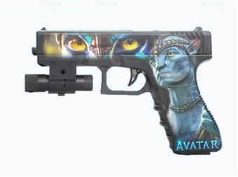Avatar Inflatable Water Bullet Gun with Infrared, Comes with One Pack of Water Bullets, Three Mixed Models   ITEM NO.： W063784