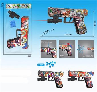 Clown Inflatable Water Bullet Gun with Infrared, Comes with One Pack of Water Bullets, Three Mixed Models   ITEM NO.： W063768