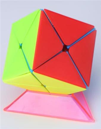 Eight axis solid color Rubik's Cube (with tripod) puzzle cube for stress relief and venting puzzle toy finger game   ITEM NO.： W042941