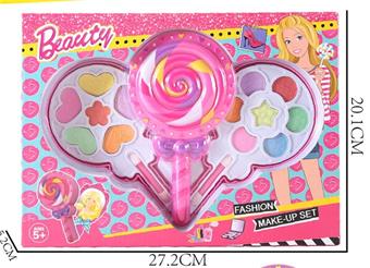 Fashion Barbie lollipop two-layer cosmetics   ITEM NO.： W058605