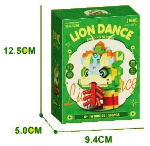 Green Lion Chunsheng 363PCS Low Price Impulse Edition - Micro Particle Building Blocks   ITEM NO.： W044719