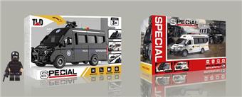 City Service Team Series - Special Police Vehicle (with Doll) with Light and Sound   ITEM NO.： W047465