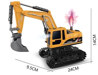 1: 22 Eleven way remote control light sound spray engineering excavator   ITEM NO.： W060736