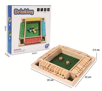Wooden Solid Wood Color Digital Flip Card Parent Child Desktop Game Toy   ITEM NO.： W049655