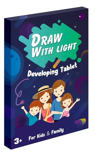 DrawWithLightFun luminous writing board fluorescent drawing board (A3)   ITEM NO.： W056880