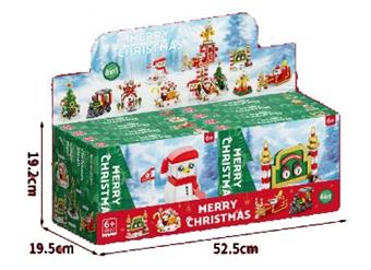 Santa Claus Sled House Eight in One 1480PCS   ITEM NO.： W044774