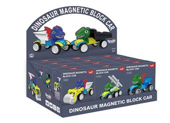 Magnetic Dinosaur Block Car (Large)   ITEM NO.： W047347