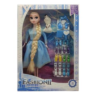 11.5-inch live action hand Frozen Barbie with snow treasure and shoe blister accessories   ITEM NO.： W055499