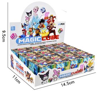 3.5CM Super Mario Cube (UV Printed) Three Step Small Cube Three Step Mini Cube Keychain Pendant   ITEM NO.： W042699