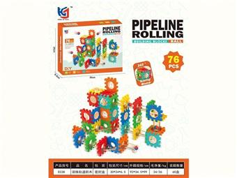 Ball track building blocks (76PCS)   ITEM NO.： W046427