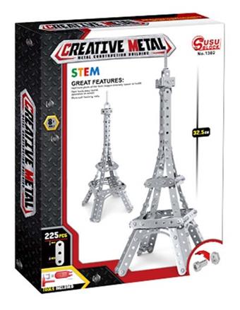 Metal building blocks, metal assembled building blocks, Eiffel Tower 35CM * 225PCS   ITEM NO.： W042532