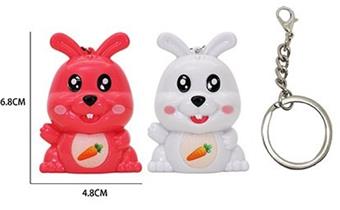 ABS Little Rabbit Flash Keychain   ITEM NO.： W048519
