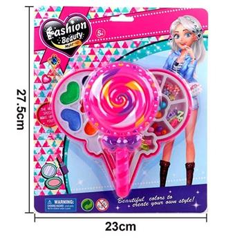 Factory version lollipop two-layer bead+cosmetics   ITEM NO.： W058590