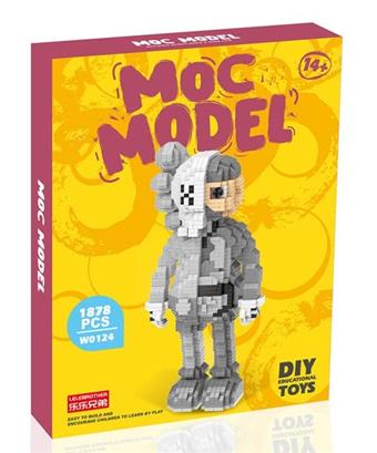 Trendy KAWS Large Grey Anatomy 1878PCS   ITEM NO.： W046167