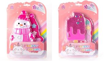 Nail comb disguised as toy snowman popsicle DIY two-layer box   ITEM NO.： W057869