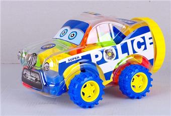 Vintage police car multi-color mixed weighing 130 grams (approximately 20-30PCS)   ITEM NO.： W045443