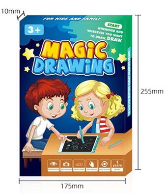 Blue 10 inch white surface sticker color screen LCD writing board drawing board with screen lock   ITEM NO.： W056479