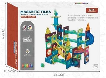 Magnetic ball track building blocks (98PCS)   ITEM NO.： W046439