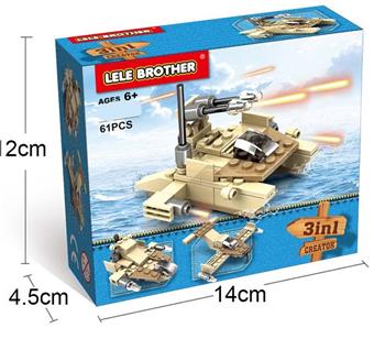 Aircraft 3 # 3IN1 multi-color mixed packaging with 61PCS   ITEM NO.： W045410