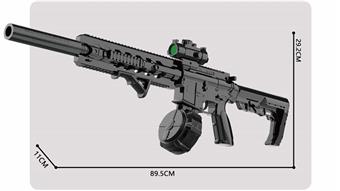 Electric Water Bullet Gun - M4 Viper Hand Automatic Bottom Feeding (Drum Version)   ITEM NO.： W064649